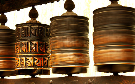 Katmandu - Ruote di preghiera
