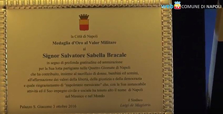 Onorificenza Salvatore Sabella