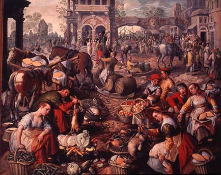 'Mercato in piazza', di Joachim Beuckelaer