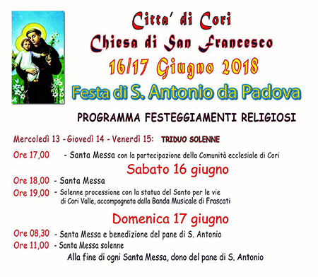 Festa di Sant'Antonio a Cori (LT)