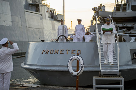 Radiazione Nave Prometeo - ph Marina Militare