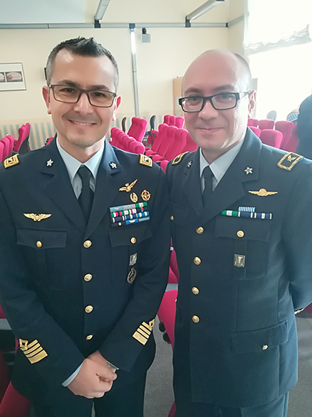 Col. Nicola Gigante e Cap. Giulio Finotti