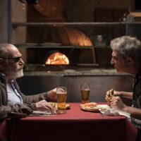 Andrea Renzi e Renato Carpentieri a tavola in Santa Lucia film di Marco Chiappetta foto di Serena Petricelli
