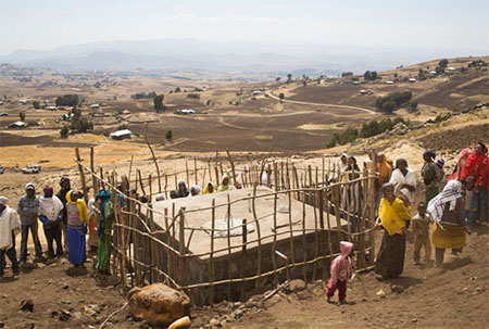 Uno dei pozzi costruiti da CBM in Etiopia