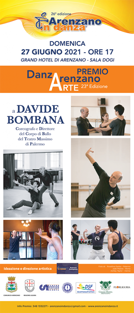 A Davide Bombana il Premio alla Carriera 'DanzArenzano Arte 2021'