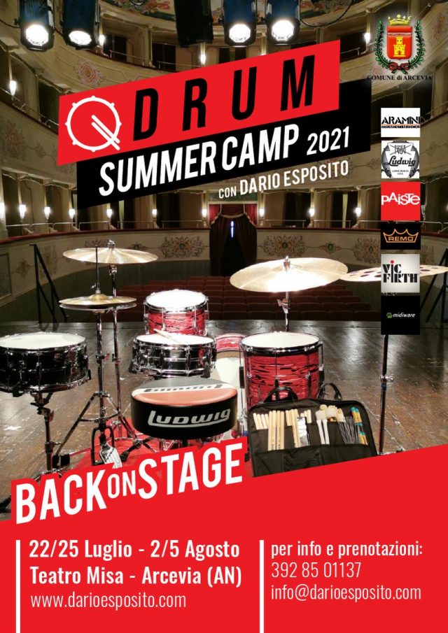 Back on Stage, al via il Drum Summer Camp di Dario Esposito 2021