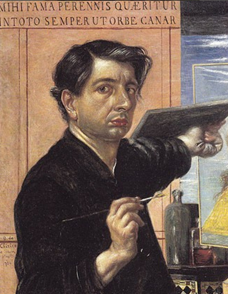 Giorgio de Chirico, Autoritratto come pittore