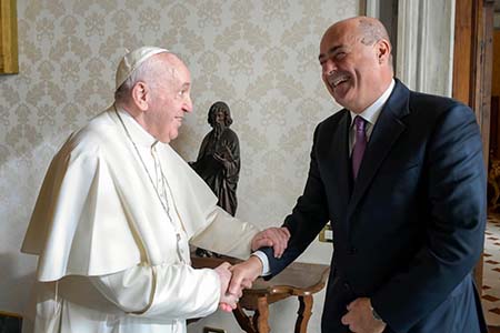 Papa Francesco e Nicola Zingaretti