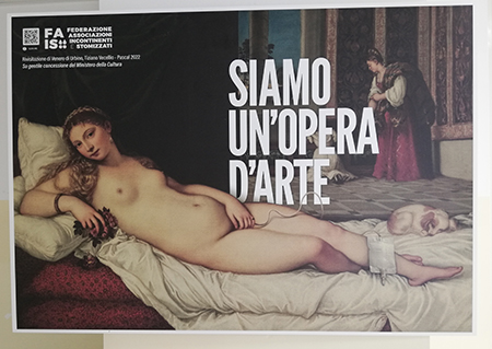 'Siamo un'opera d'arte' - Rivisitazione della Venere di Urbino di Tiziano Vecellio