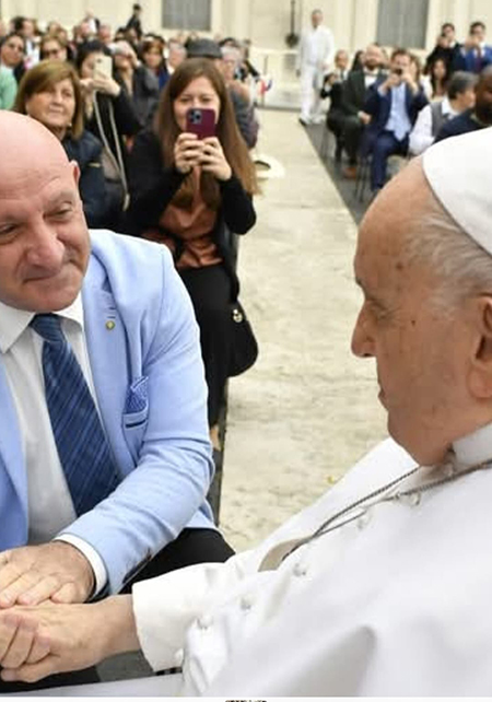 Nicolò Mannino e Papa Francesco